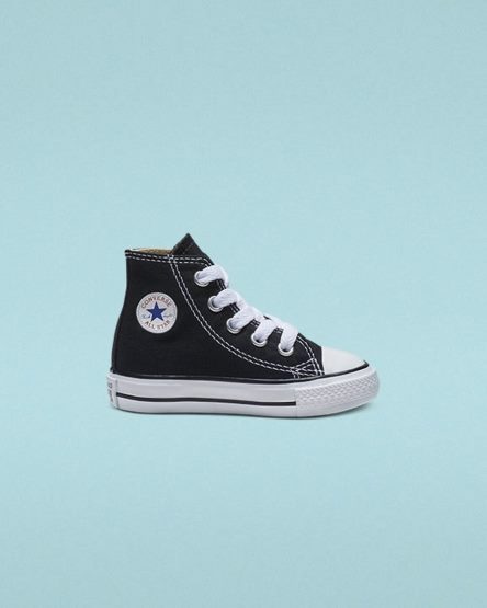 Tenis Converse Chuck Taylor All Star Classicos Cano Alto Menina Pretas | PT V043P78